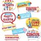 Big Dot of Happiness Funny Carnival - Step Right Up Circus - Carnival Themed Photo Booth Props Kit - 10 Piece